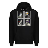Black Ninja Artists Leonardo Donatello Raphael Michelangelo Parody Renaissan Premium Hoodie - trangStudio