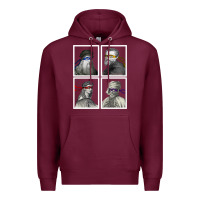 Burgundy Ninja Artists Leonardo Donatello Raphael Michelangelo Parody Renaissan Premium Hoodie - trangStudio