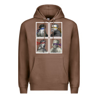 Chestnut Ninja Artists Leonardo Donatello Raphael Michelangelo Parody Renaissan Premium Hoodie - trangStudio