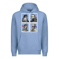 Colony Blue Ninja Artists Leonardo Donatello Raphael Michelangelo Parody Renaissan Premium Hoodie - trangStudio