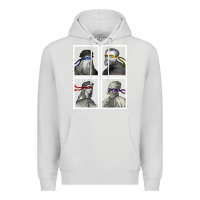 Dove Grey Ninja Artists Leonardo Donatello Raphael Michelangelo Parody Renaissan Premium Hoodie - trangStudio