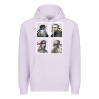 Lilac Ninja Artists Leonardo Donatello Raphael Michelangelo Parody Renaissan Premium Hoodie - trangStudio
