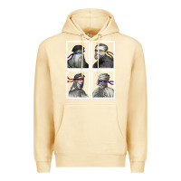 Pina Colada Ninja Artists Leonardo Donatello Raphael Michelangelo Parody Renaissan Premium Hoodie - trangStudio