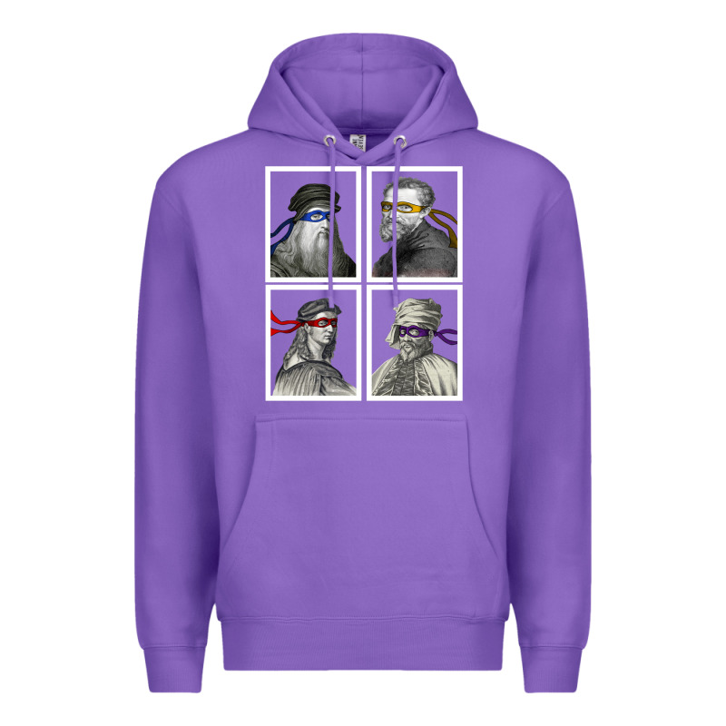 Ninja Artists Leonardo Donatello Raphael Michelangelo Parody Renaissan Premium Hoodie by trangStudio | Teevron