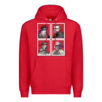 Red Ninja Artists Leonardo Donatello Raphael Michelangelo Parody Renaissan Premium Hoodie - trangStudio