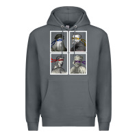 Rock Ninja Artists Leonardo Donatello Raphael Michelangelo Parody Renaissan Premium Hoodie - trangStudio