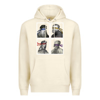 Sandshell Ninja Artists Leonardo Donatello Raphael Michelangelo Parody Renaissan Premium Hoodie - trangStudio