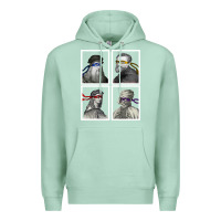 Seafoam Ninja Artists Leonardo Donatello Raphael Michelangelo Parody Renaissan Premium Hoodie - trangStudio