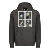 Smoke Ninja Artists Leonardo Donatello Raphael Michelangelo Parody Renaissan Premium Hoodie - trangStudio