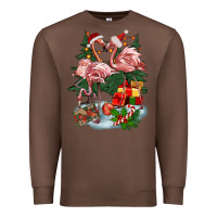 Chestnut Christmas flamingo Premium Sweatshirt - BarkalooDesign
