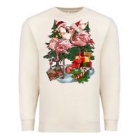 Sandshell Christmas flamingo Premium Sweatshirt - BarkalooDesign