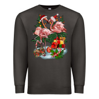 Smoke Christmas flamingo Premium Sweatshirt - BarkalooDesign