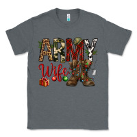 Charcoal Heather Christmas Army wife Classic Tee - NancyCooperArtShop