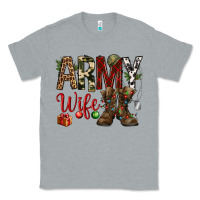 Heather Grey Christmas Army wife Classic Tee - NancyCooperArtShop