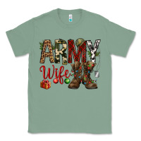 Sage Christmas Army wife Classic Tee - NancyCooperArtShop