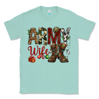 Seafoam Christmas Army wife Classic Tee - NancyCooperArtShop