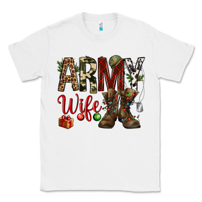 Christmas Army Wife Classic Tee by NancyCooperArtShop | Teevron