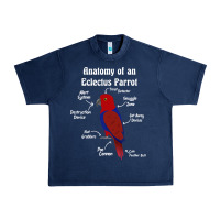 Navy Anatomy of a female Eclectus Parrot Urban Heavy Tee - trangStudio
