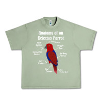 Oil Green Anatomy of a female Eclectus Parrot Urban Heavy Tee - trangStudio