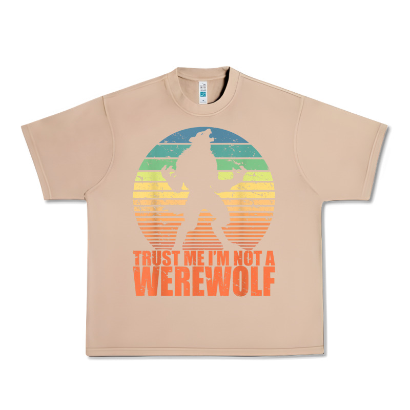 Trust Me I'm Not A Werewolf Men Boys Halloween Costume Urban Heavy Tee by trangStudio | Teevron