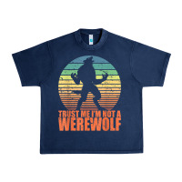 Navy trust me i'm not a werewolf men boys halloween costume Urban Heavy Tee - trangStudio