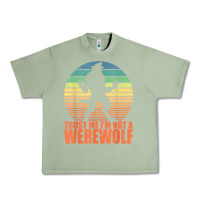 Oil Green trust me i'm not a werewolf men boys halloween costume Urban Heavy Tee - trangStudio
