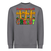 Storm christmas begins with christ Heavyweight Sweatshirt - CowhideDigitalArt