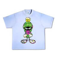 Grape Ice Marvin The Martian Glitch Urban Heavy Tee - trangStudio