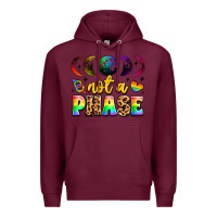Burgundy not a phase pride moon Premium Hoodie - LillyAllenDesigns