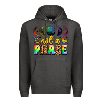 Charcoal Heather not a phase pride moon Premium Hoodie - LillyAllenDesigns