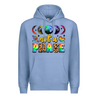 Colony Blue not a phase pride moon Premium Hoodie - LillyAllenDesigns