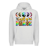 Dove Grey not a phase pride moon Premium Hoodie - LillyAllenDesigns