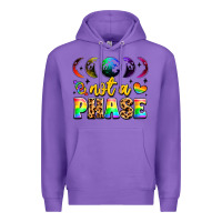 Purple not a phase pride moon Premium Hoodie - LillyAllenDesigns