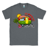 Charcoal Heather summer camping Classic Tee - CowhideDigitalArt