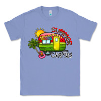 Colony Blue summer camping Classic Tee - CowhideDigitalArt