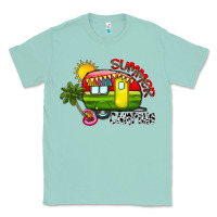 Seafoam summer camping Classic Tee - CowhideDigitalArt