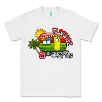 White summer camping Classic Tee - CowhideDigitalArt