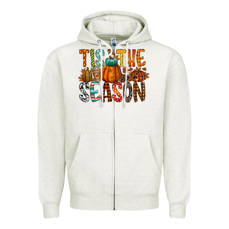 Tis The Season Zipper Hoodie by RacoonDesign | Teevron