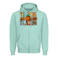 Seafoam tis the season Zipper Hoodie - RacoonDesign