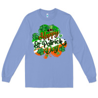 Colony Blue Happy St. Patrick's Day Long Sleeve Tee - CowGirlArtShop