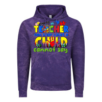 Cloud Purple teacher can hear what a child cannot say Vintage Hoodie - CowGirlArtShop
