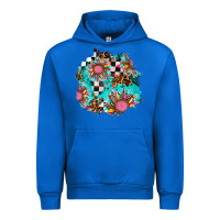 Cobalt race sunflower patches Urban Hoodie - AdoDesignShop