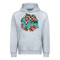 Heather Grey race sunflower patches Urban Hoodie - AdoDesignShop