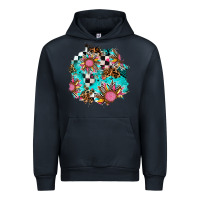 Navy race sunflower patches Urban Hoodie - AdoDesignShop
