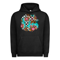 Pigment Black race sunflower patches Urban Hoodie - AdoDesignShop