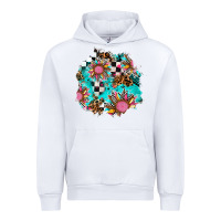 White race sunflower patches Urban Hoodie - AdoDesignShop