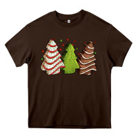 Chocolate Brown Christmas cakes Heavy Core Tee - Jasminsmagicworld