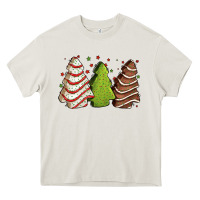 Cream Christmas cakes Heavy Core Tee - Jasminsmagicworld