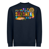 Navy be the sunshine Heavyweight Sweatshirt - CowhideDigitalArt