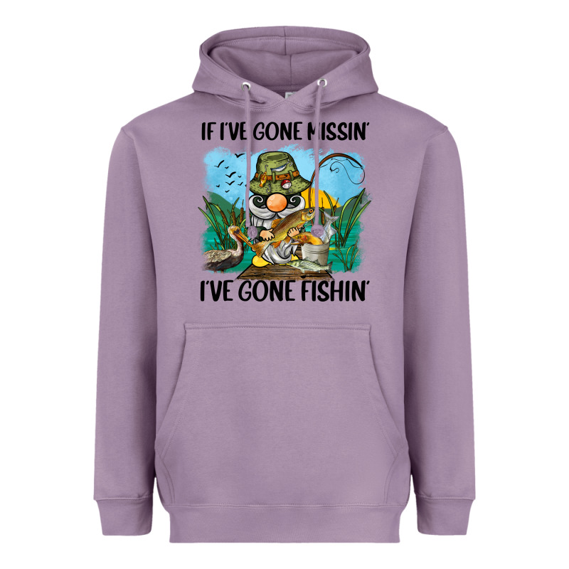 If I've Gone Missin' I've Gone Fishin' Heavyweight Hoodie by BarkalooDesign | Teevron